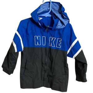 Nike Boys Blue Windbreaker Hoodie Jacket - Size 3T